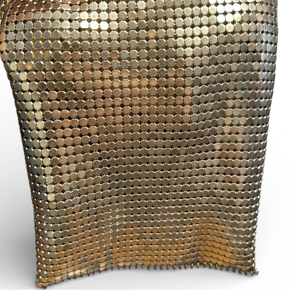 1940s Whiting And Davis Drawstring Mesh Evening Bag - Picture 6 of 9